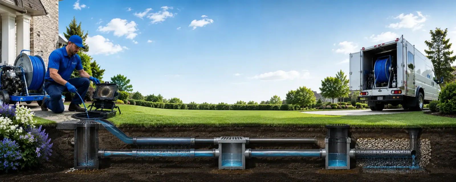 Outdoor drain cleaning information for Newbury, NH